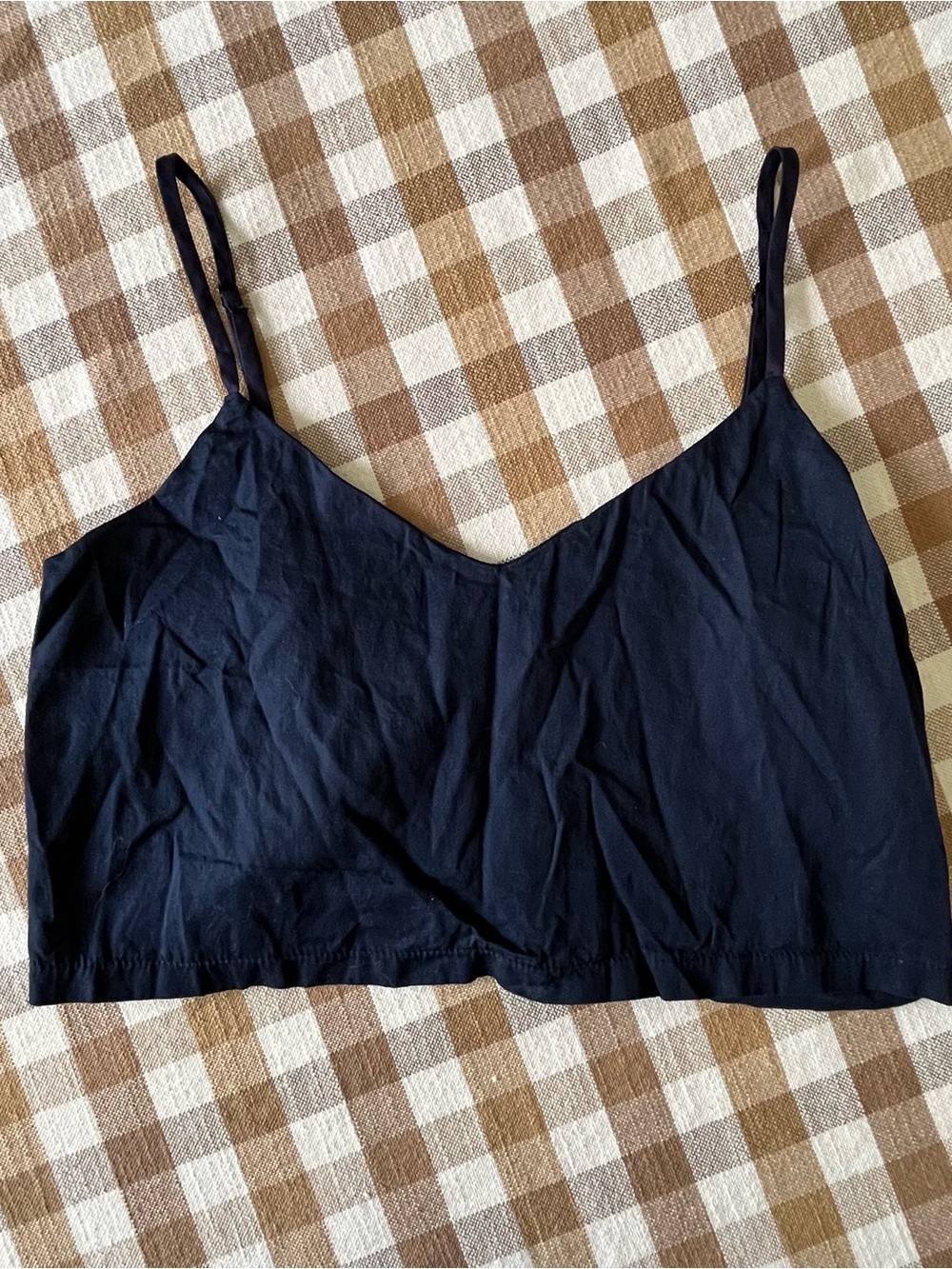 Leset Navy Crop Top-S